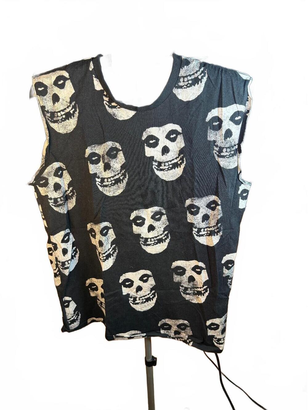 Misfits all over skull Sleeveless Skull Print T-Shirt sz XL